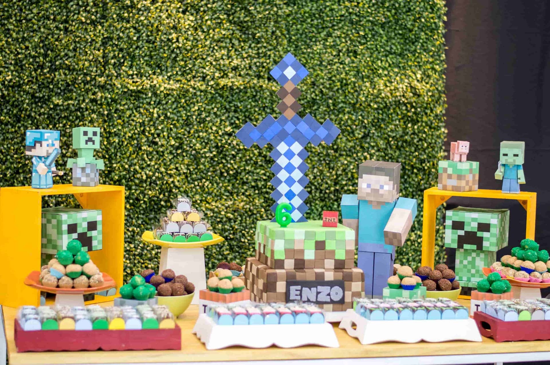 Decoração Minecraft: faça da festa de aniversário uma verdadeira
